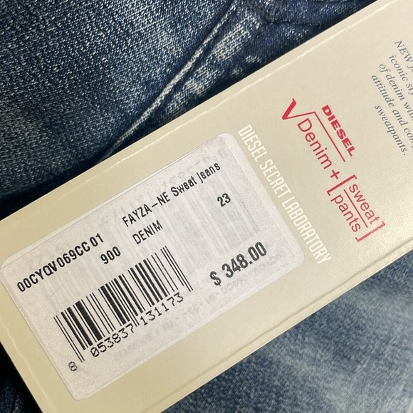 Diesel Fayza Ne Sweat Jeans - Picture 2 of 6